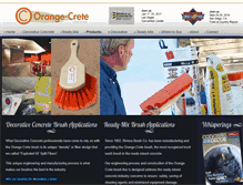 Tablet Screenshot of decorativeconcreteorangebrush.com
